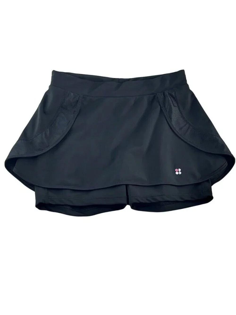 Womens Black Tennis Skort With Inner Shorts Activewear Athletic Sports Gym